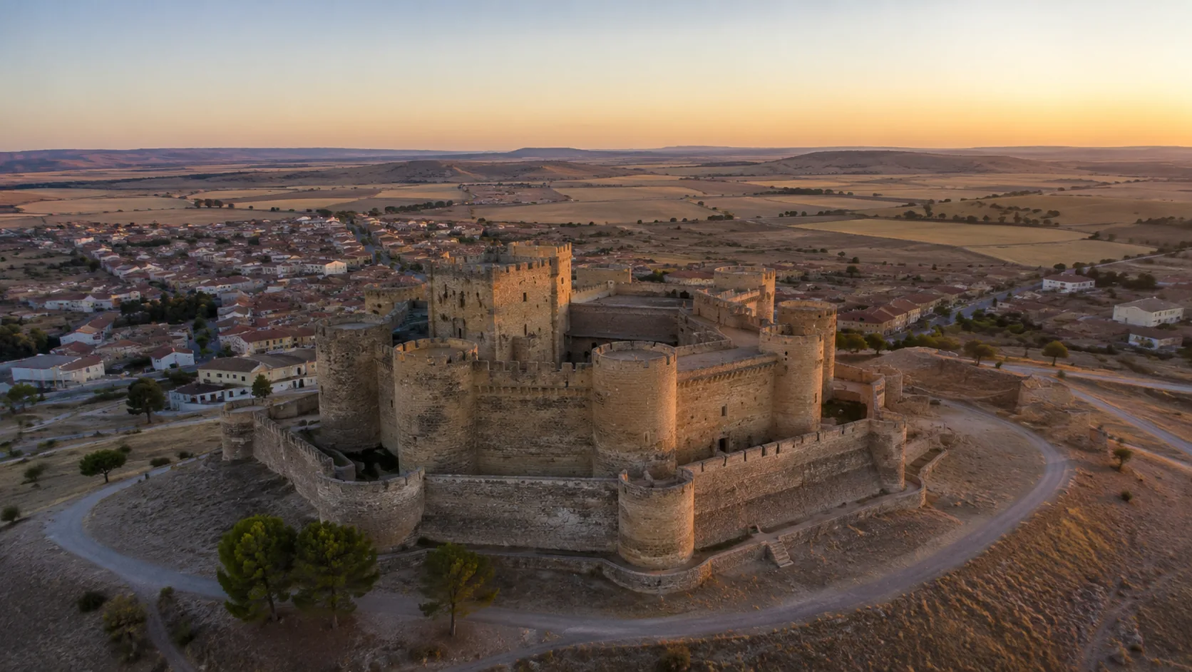 Fotografía aérea del Castillo de Belmonte